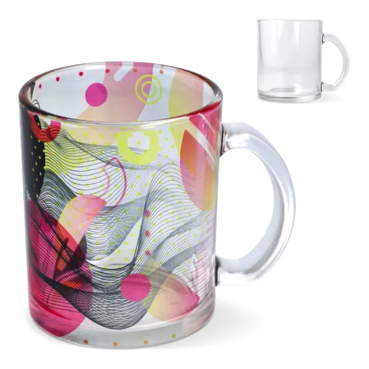 Mallorca subli glass mug 335ml - LT51107 (gadzety reklamowe)